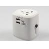 Most Popular AC Output 6A Travel Power Adapter With 2.5A Dual USB Charging Port