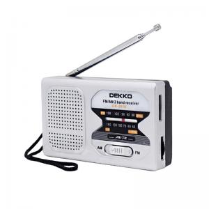 Plastic  Digital Portable AM FM Radio Speaker 23MM50dB Built In Antenna