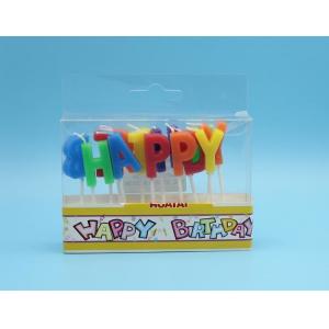China Alphabet Individual Letter Candles For Birthday Cakes With Paraffin Wax Material supplier