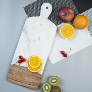 Kitchen Decor cutting board Marble acacia wood splicing cutting board with handle