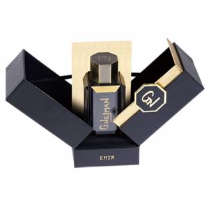 China Double Opening Luxury Perfume Box Packaging Black Matte supplier