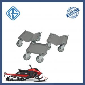 China Grey Wheels Snowmobile Dolly Set 3 Wheel Swivel Caster Heavy Duty Steel wholesale