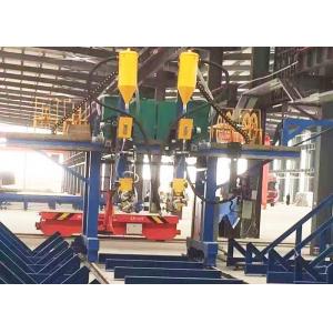 China T Type Submerged Arc Welding Machine , 2000mm Web Height H Beam Assembly Machine supplier