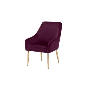 Velvet Seat 68cm Modern Accent Chair With Chrome Mtal Leg