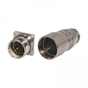 China Straight M23 Connector / Encoder Connector 6 8 12 17 19 Pin Cores Power Plug supplier