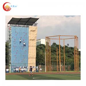 Customized Outdoor Climbing Wall School Rock Climbing Walls Corrosion Resistant