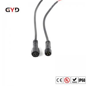 China GYD M10 Waterproof Black Pvc Electrical Connector Led outdoor lighting Ip67 supplier