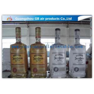 China Big Liquor Bottle Shape Inflatable Advertising Signs OEM With Custom Printing supplier