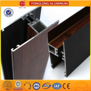 China T5 T6 Clear Texture Wood Finish Aluminium Profiles Flexible Antirust supplier