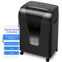 China Reverse Function Micro Cut Paper Shredder With Bin Full Stop For Safe Document Shredding on sale