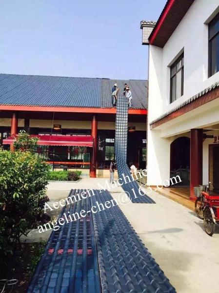 Easy installation,long lifetime, colony/colonial glazed roof tile making machine