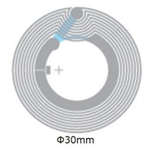 Dia 33mm PET HF RFID Inlay Wet With RFID Classic ® /  SLI / NFC Chip