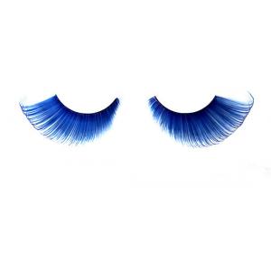 China Blue Colorful Synthetic Halloween False Eyelashes / Lashes For Eye Makeup supplier