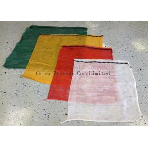 China PP Woven Industrial Mesh Bags Recyclable Red / Orange Color 30kg 40kg supplier