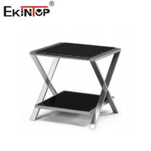 China Living Room Black Coffee Tea Table Glass fiber Reinforced Concrete Custom Simply Style supplier