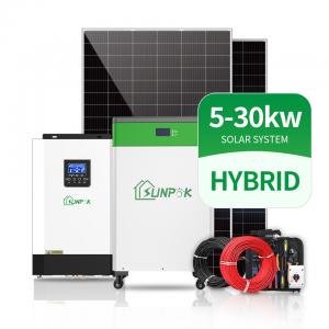 Sunpok complete home solar system 5Kw 10Kw 12Kw residential solar electricity systems