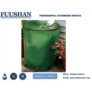 FUUSHAN PVC Tarpaulin Foldable Rain Barrel for Rainwater Harvesting Tank