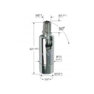 Commercial Lighting Raw Brass Universal Joint Custom Color Plated With Wing Nut