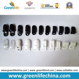 China Popular Using Plastic High Quality Alligator Clip Badge Holder Clips in White Black Clear Colours supplier