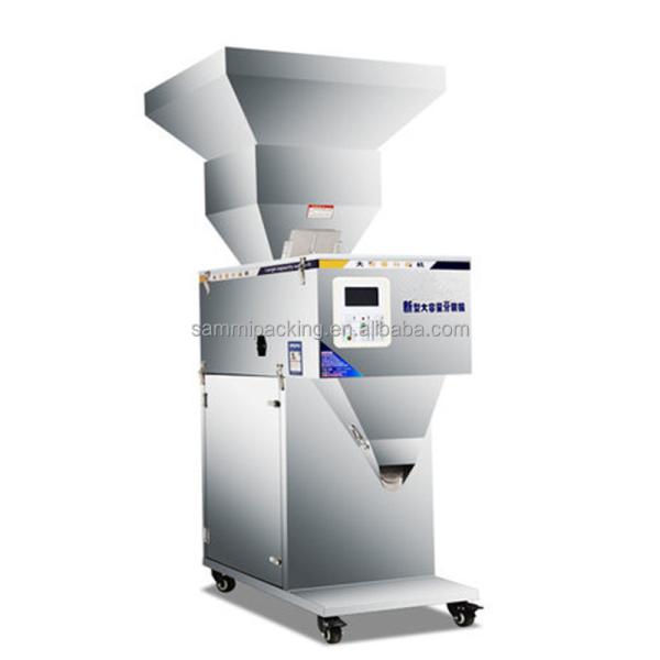 Coffee Bean Granule Tea Weighing Machine , Vibration Automatic Powder Filling Machine