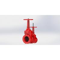 China Flange Groove Connection Available Ul Fm Approved Valves With Red Epoxy Coated on sale