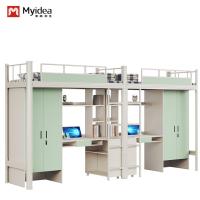 China Meubles d'école lit en haut et en bas enfants lit à chevet avec support de bureau personnalisé on sale