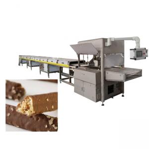 China 500 Kg/H Pure Chocolate Enrobing Equipment With Two Pumps 1200mm Width supplier
