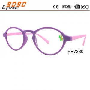 China Fashionable Circle frame Reading glasses, made of plastic , suitable for men and women supplier