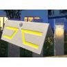 Fashion Outdoor LED Lighting , Solar Patio Wall Lights Sun Resistance COB 6000K