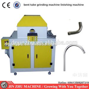 Bent curved tube grinding and buffing machine