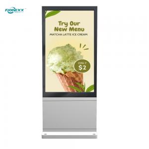 Weather Proof Floor Standing Lcd Advertising Player 65Inch Outdoor Kiosk Display