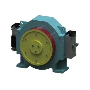 China Permanent Magnet Synchronous Motor Control Geared Elevator Machine Dia 450 / 550mm supplier