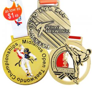 China Marathon Running Custom Metal Sport Medal Zinc Alloy 3D Gold Award supplier