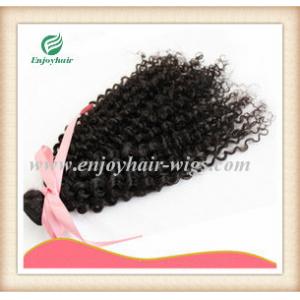 China Peruvian 5A virgin remy hair weave ,natural color(can be dye) deep curly 10''-26''length supplier