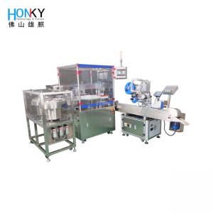 Full Automatic 10 Small Bottle Liquid Filling And Capping Machine With 60 Bottle/Min For Cosmetic Lquid Filling