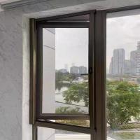 China 179*179cm Aluminum Frame Mosquito Retractable Screen Window on sale