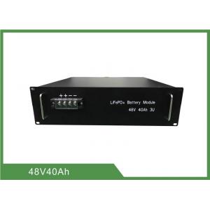 China LiFePO4 Telecom Battery Long Life Deep Cycle 48V 40Ah Capacity 3U Rack With RS485 wholesale
