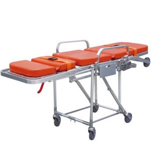 China Folding Emergency Ambulance Transfer Chair Medical Stretcher Trolley supplier
