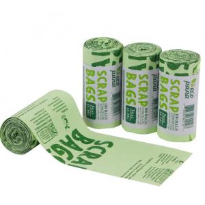 China Plastic Biodegradable Garbage Bags / Compostable Trash Bags Roll supplier