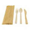 China Eco Friendly 170mm Disposable Bamboo Cutlery Polished Surface wholesale