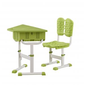 Height Adjustable Classroom Tables And Chairs ABS / PP Plastic