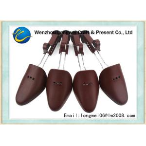 China Brown Gentlemen Customized Adjustable Shoe Tree With Offset Printing wholesale