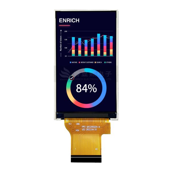 2.95 Inch TFT LCD Module 480x854 Resolution MIPI IPS IC ST7701S