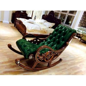 China Green Wooden European Style Lounge Chair Living Room Relex Modern Rocking Chair supplier