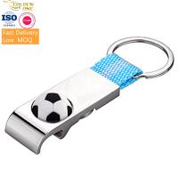 China 3D Raised Corkscrew Wine Opener , Silver Key Chain For Football Match on sale