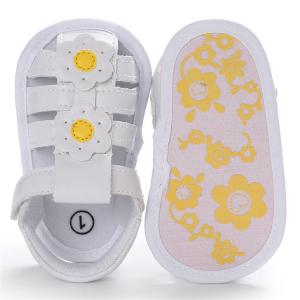 China Factory Flower Anti-slip 0-2 years boy and girl Newborn toddler sandals shoes baby