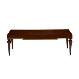 China Elegant Mahogany Solid Modern Wood Coffee Table With Neoclassical Decorations supplier