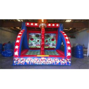 Pvc Inflatable Sports Games Carnival First Down Football Toss Game For Kids And Adult