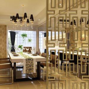 Golden Stainless Steel Room Dividers Metal Screens Partition For Indoor Decoration