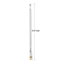 China Stainless Steel VHF/UHF Telescopic FM Radio Mast Antenna 4 Sections Copper Car Antenna 360 Rotatable on sale
